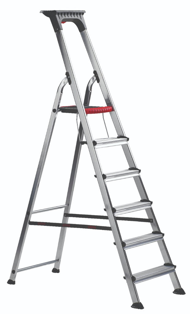 Double Decker Aluminium Stepladder with Tool Tray