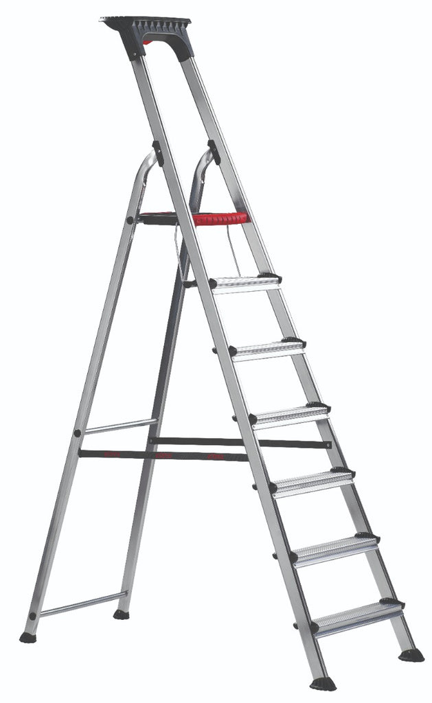 Double Decker Aluminium Stepladder with Tool Tray