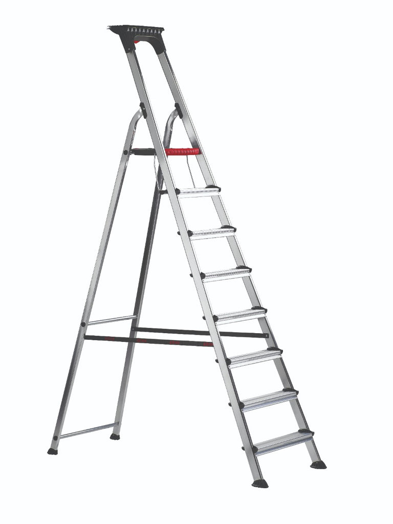 Double Decker Aluminium Stepladder with Tool Tray