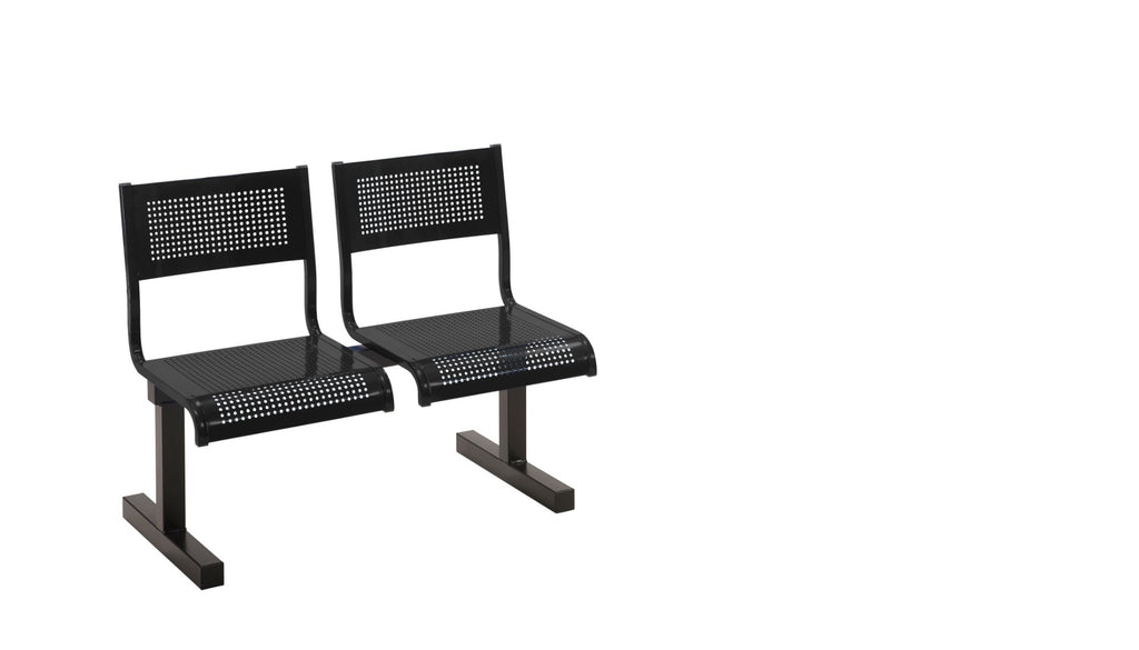 Beam Benches with Steel Seats