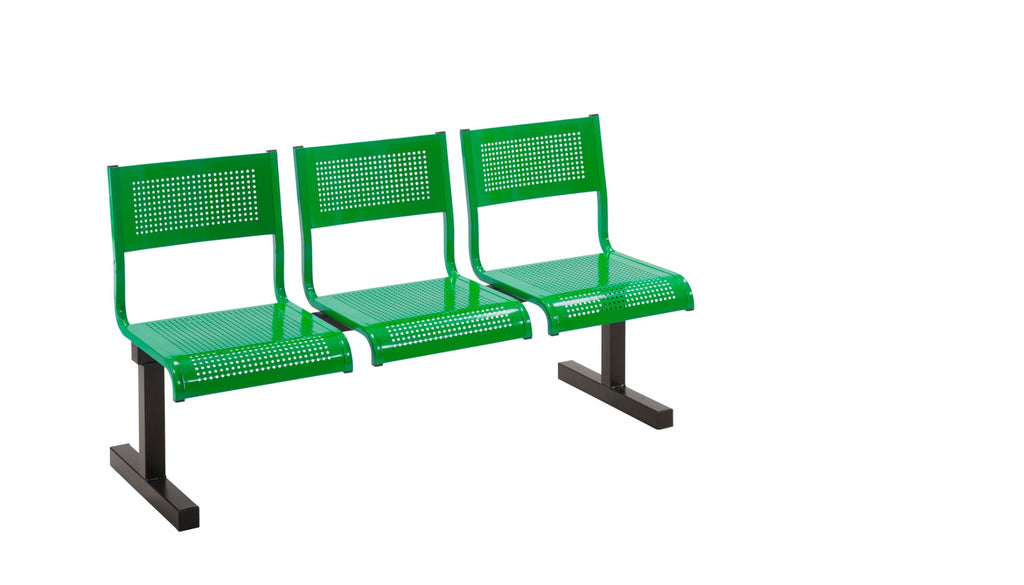 Beam Benches with Steel Seats