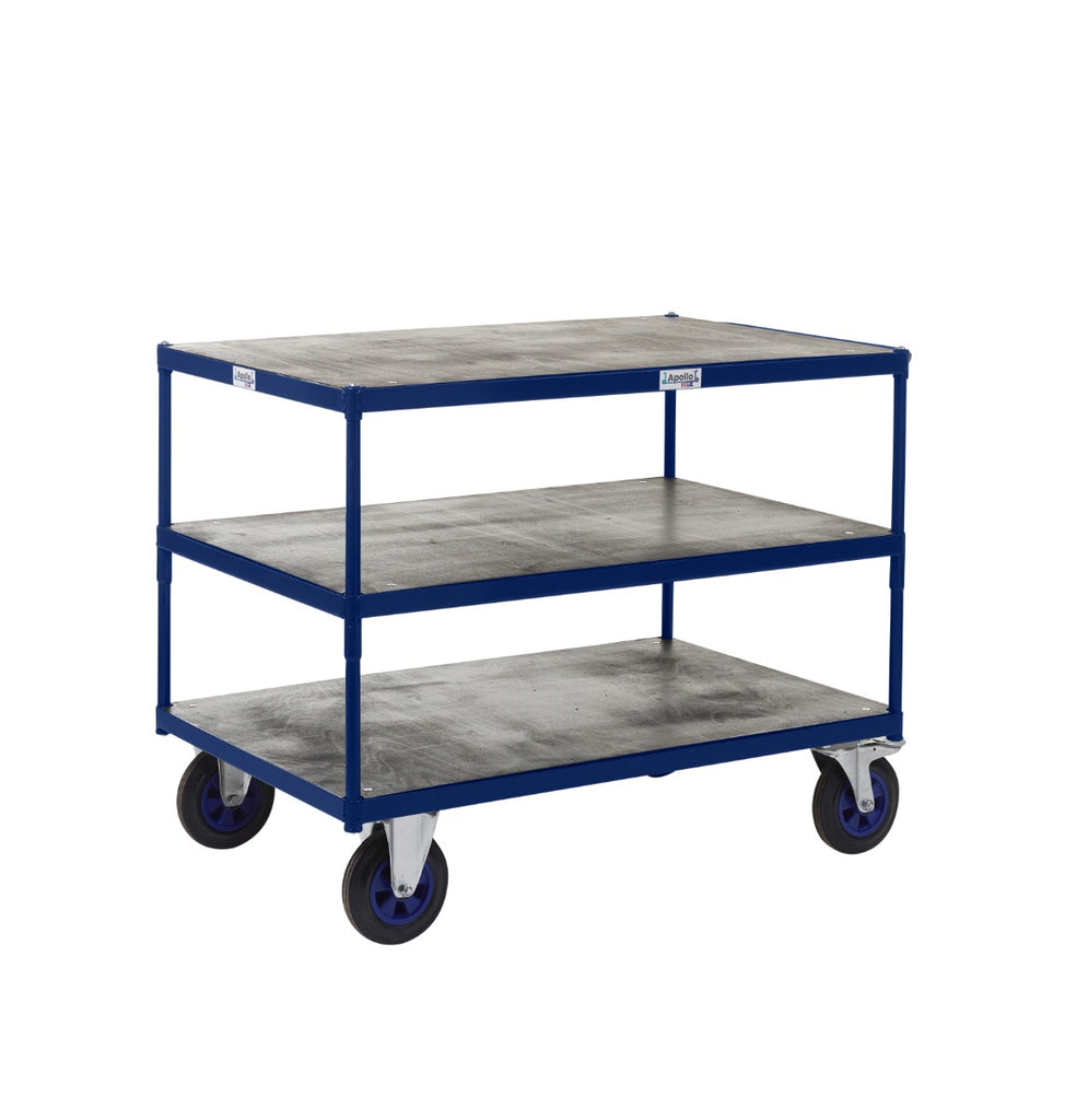 Apollo UK Table Top Shelf Trucks - Timber Shelves