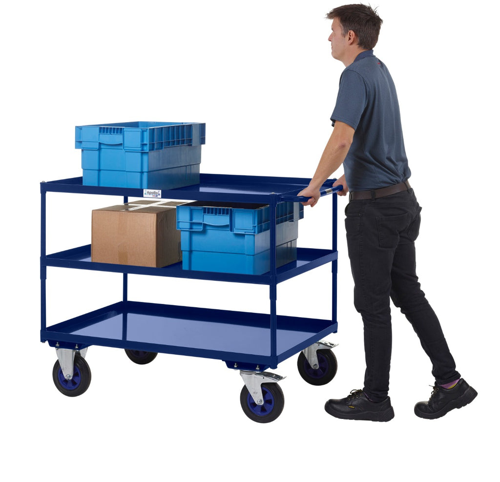 Apollo UK Table Top Shelf Trucks - Steel Shelves
