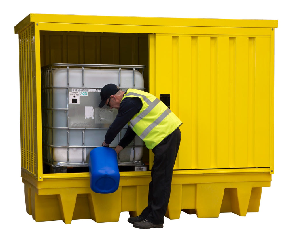 Polyethylene Spill Pallets with Steel Covers