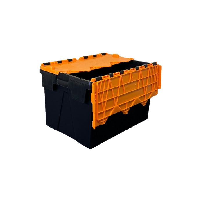 Attached Lid Containers with Coloured Lids