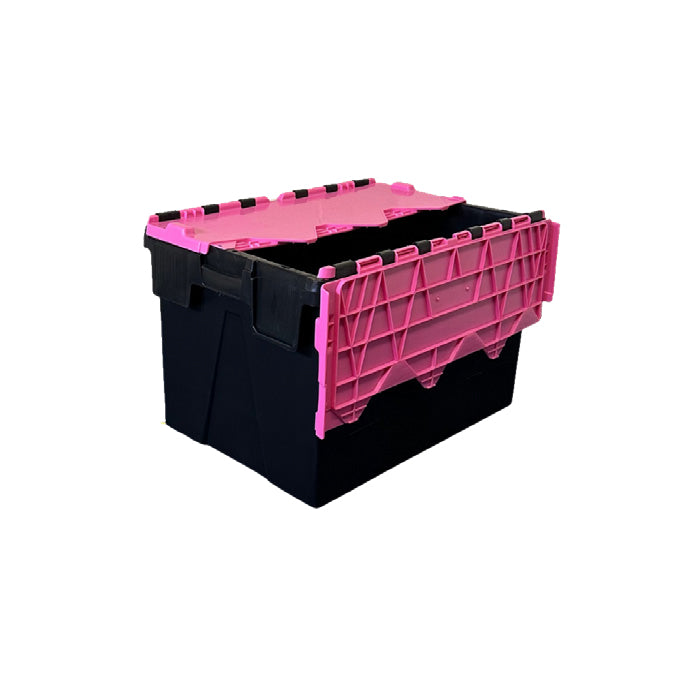 Attached Lid Containers with Coloured Lids