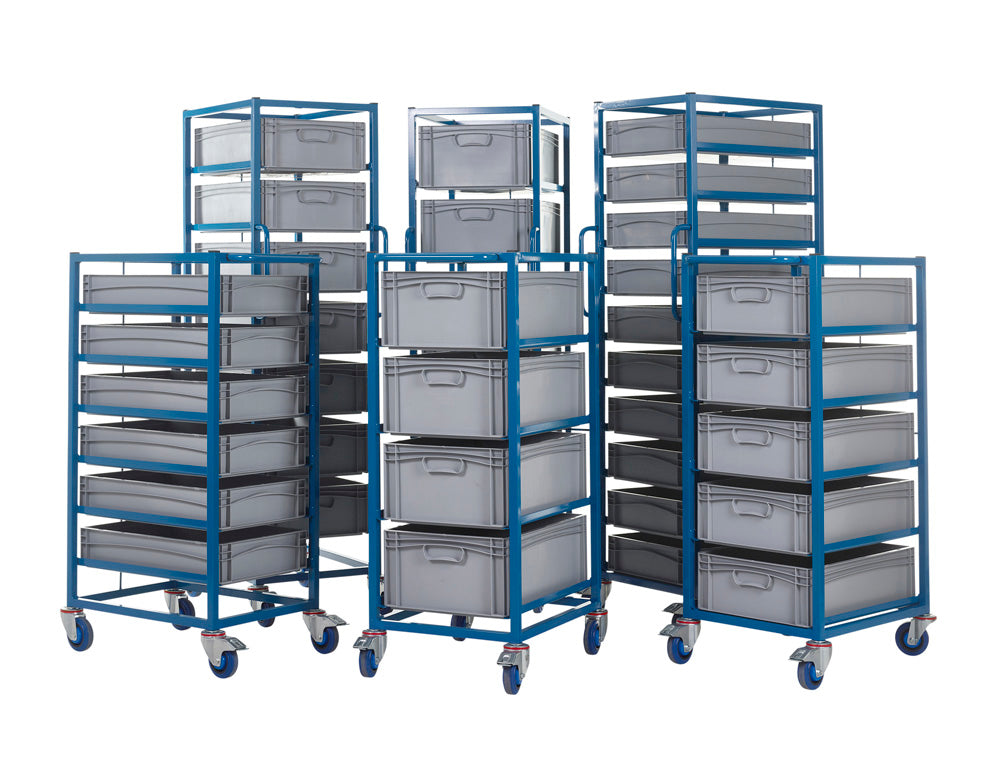 Tray Racks complete with Containers
